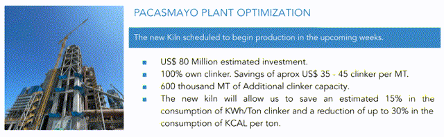 Cementos Pacasmayo new kiln