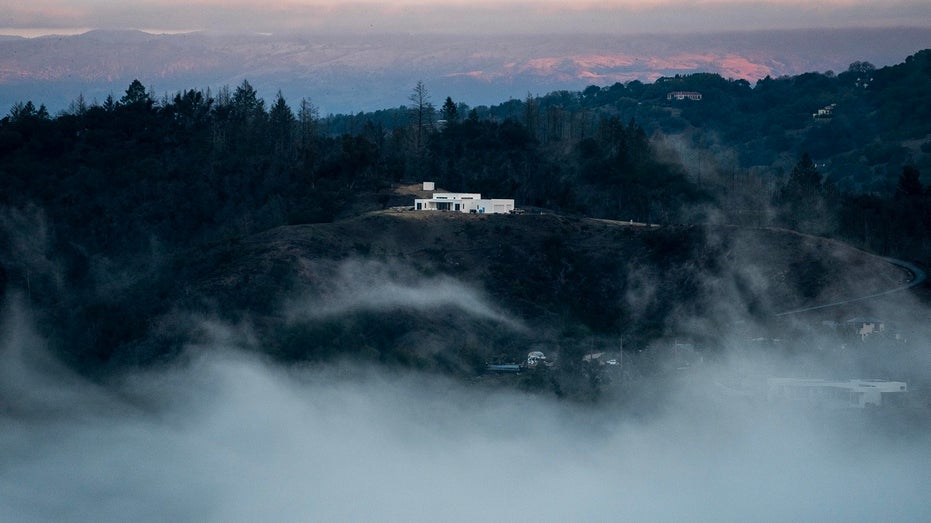 home under construction near california wildfire