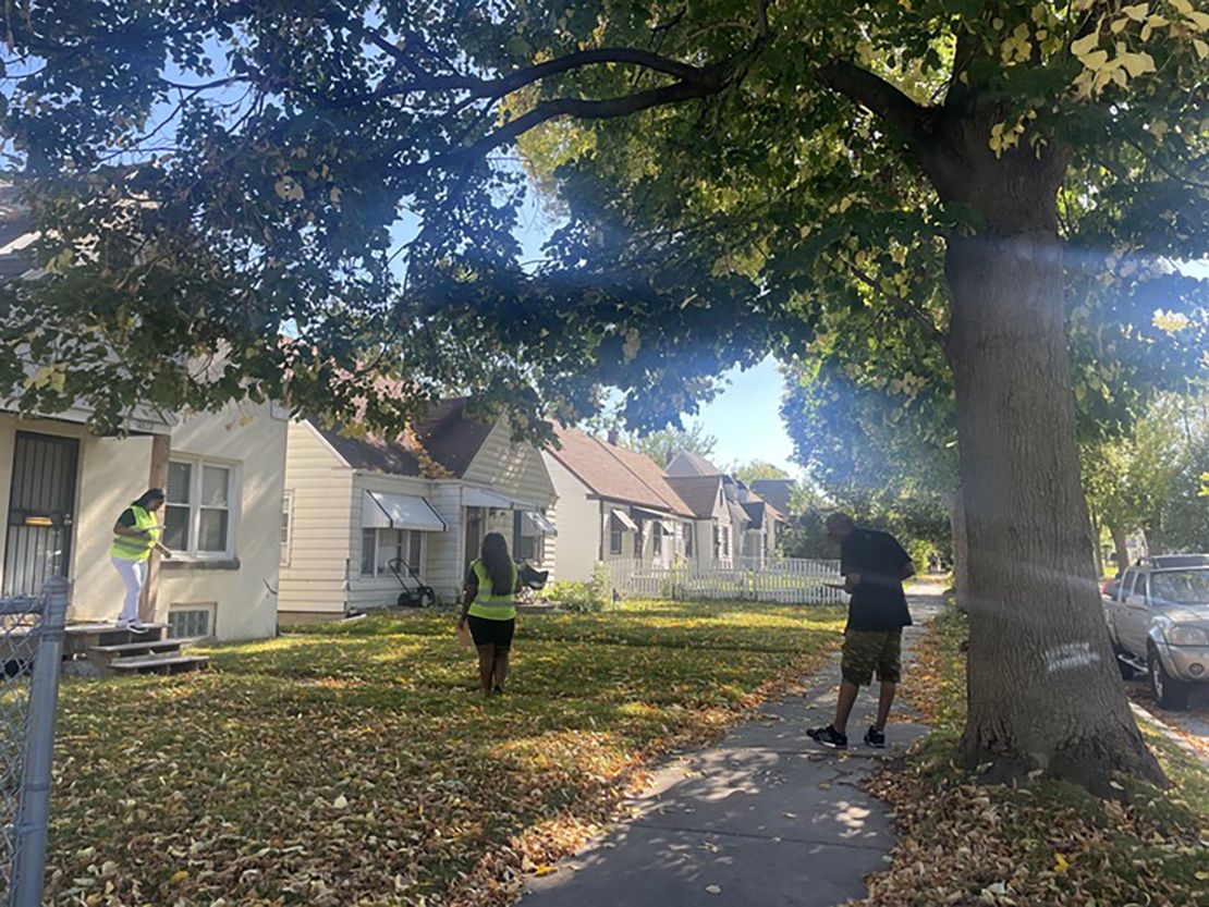 BLOC canvassers go door-knocking in Milwaukee in October.